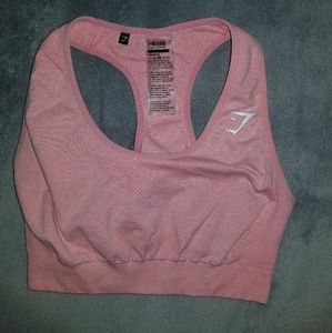 Gymshark light pink sports bra